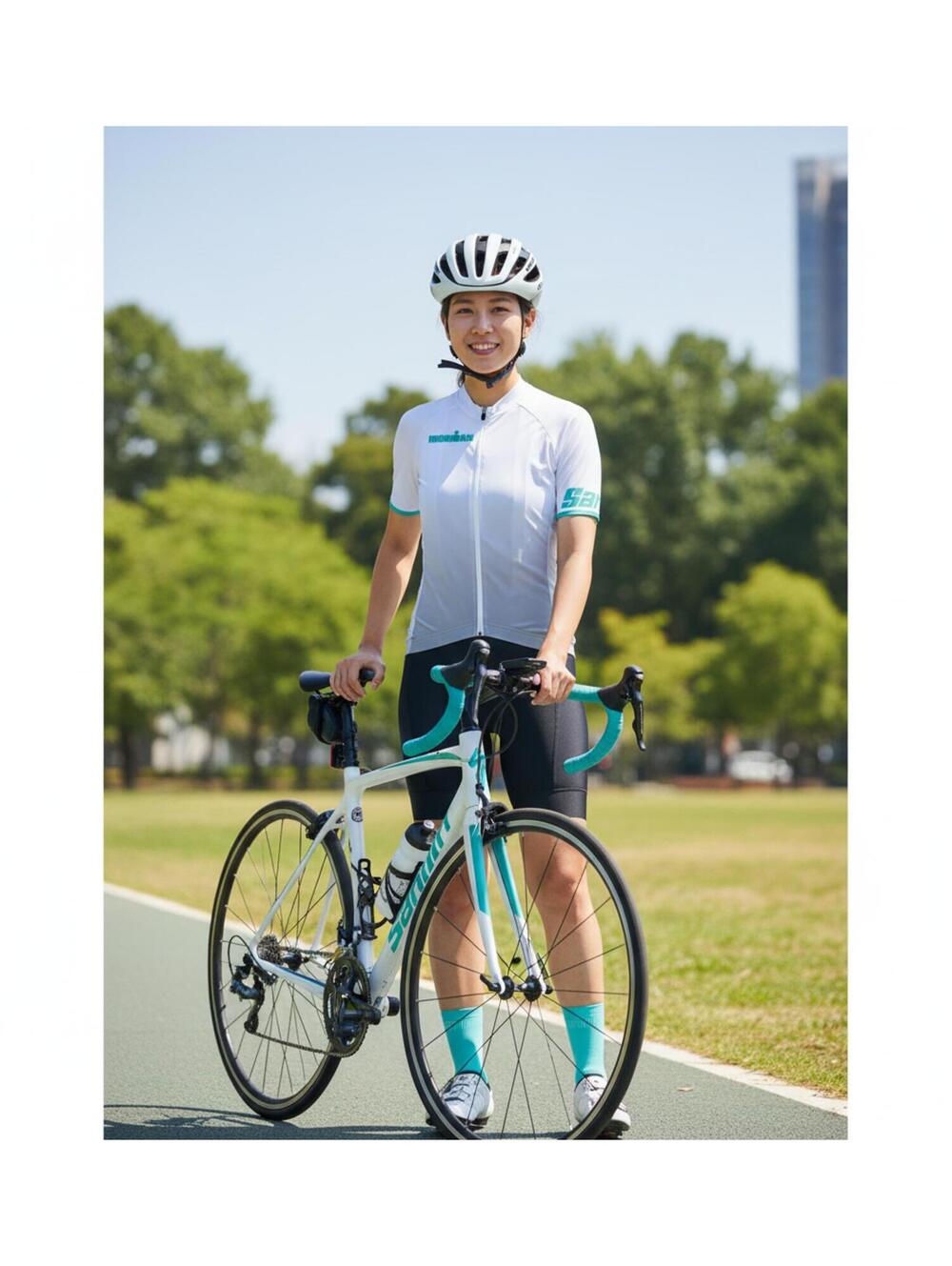 Brand New Official Ironman Santini Women’s Cycling Shirt Large Triathlon